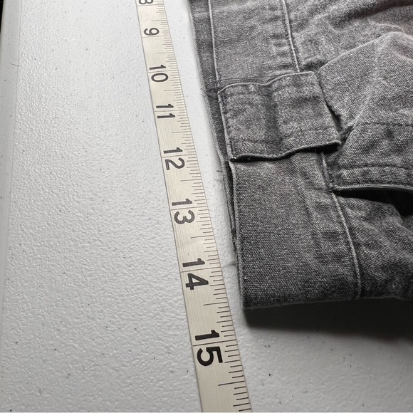 Vintage Katana Texwood Double Knee Jeans High Rise Taper Pleated Sz 29 Gray - Picture 9 of 12